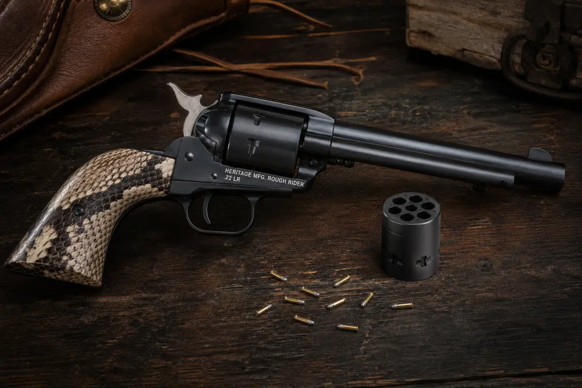 Heritage Rough Rider .22 LR — illustrative rendering
