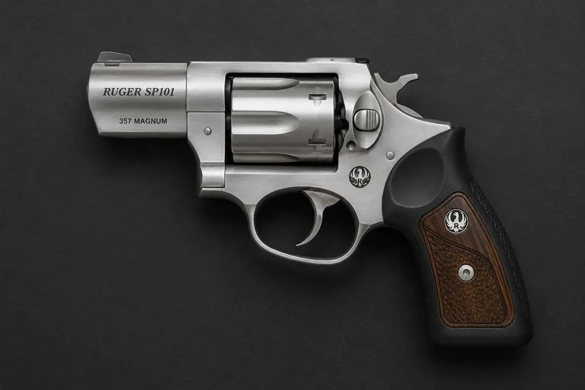 Ruger SP101 .357 Magnum — illustrative rendering